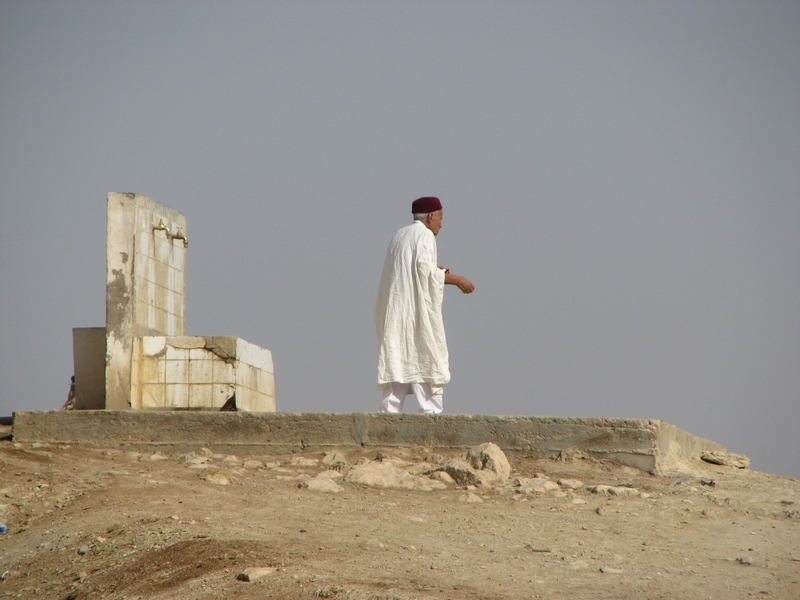 en route vers la mosquée