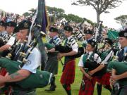 Highland games sur l ile de Skye. Pipe Band